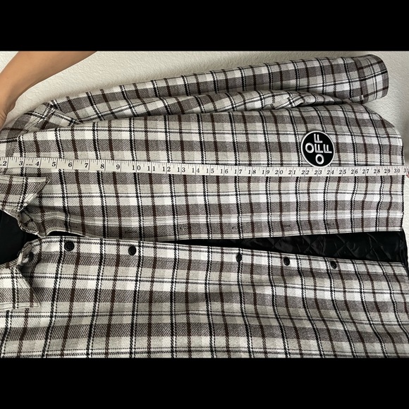 Off-White grey checker hooded shirt jacket - Picture 15 of 15